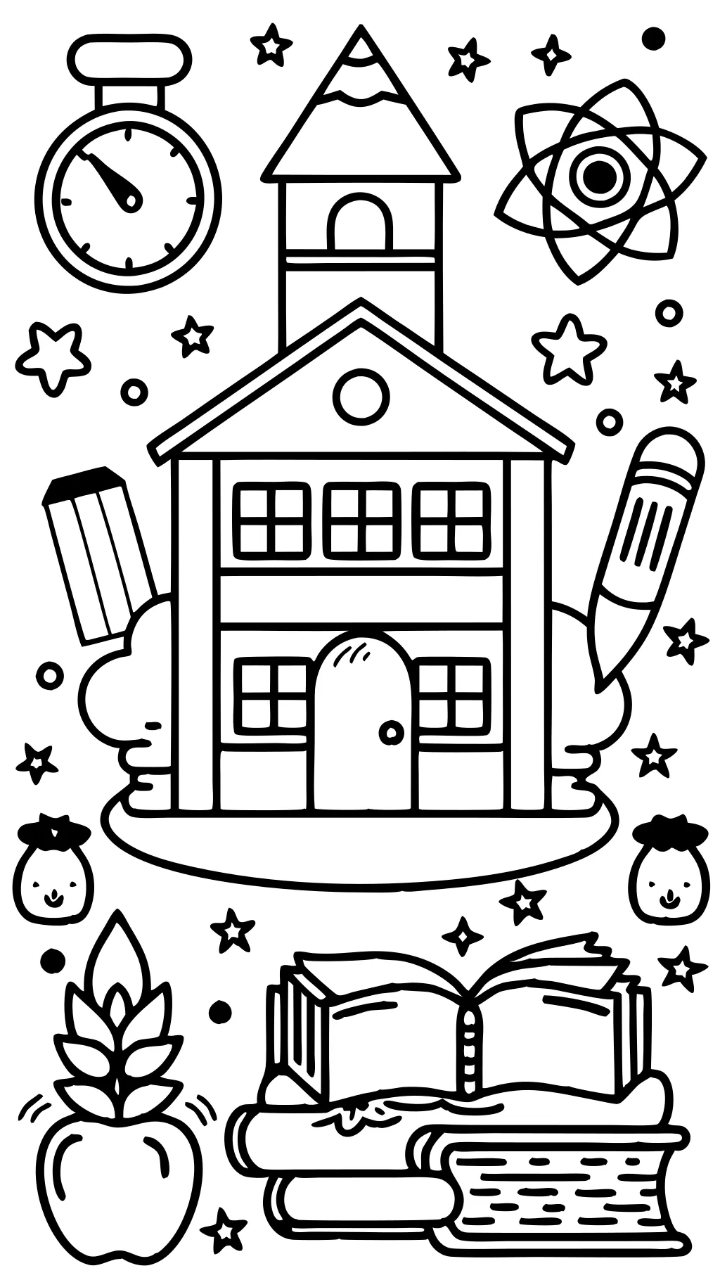 coloring pages school